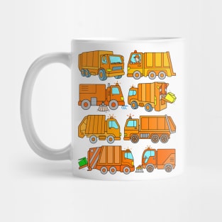 Garbage Collector Vehicles Trash Trucks Road Sweepers Mug